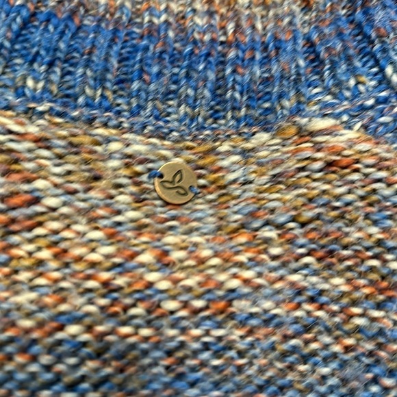 Fall Cozy Vibes: Prana Multi-Color Slub Knit Sweater Size M - Picture 7 of 7
